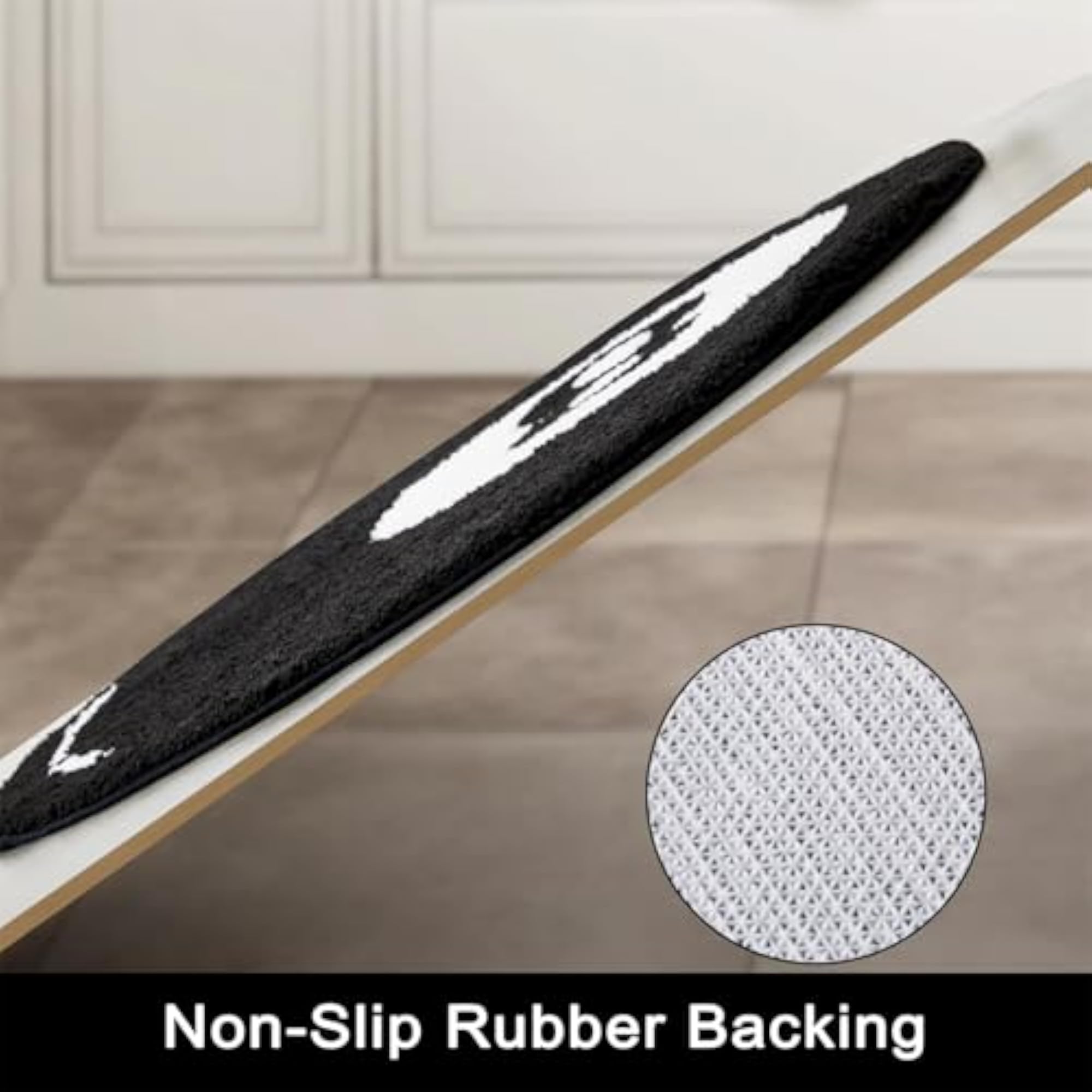Billiards 8 Ball Non-Slip Bath Mat, Ultra Soft Microfiber
