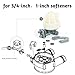 Water Softener Nozzle and Venturi Assembly 7187065 Replacement, Compatible with GE, Kenmore, Morton, Whirlpool, NorthStar, Rheem Replaces 7214969, 7165704, 7238450 and WS15X10027 WS15X10046