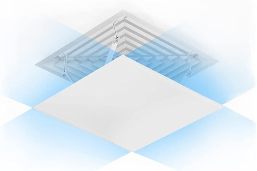 Déflecteur d'air de plafond pour climatisation centrale anti soufflage direct 45cm