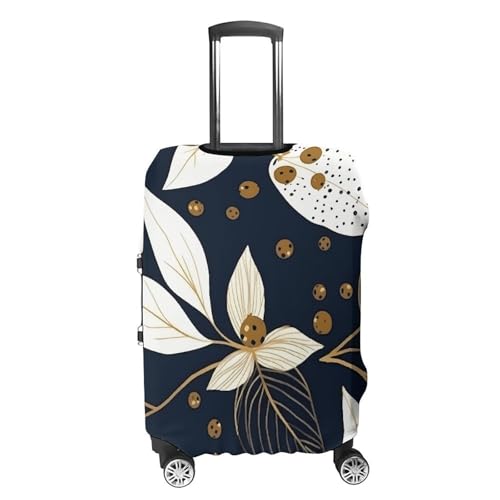 Leaves And Berries Luggage Cover, Washable Elastic Suitcase Cover Protector Fit 18-32 Inch Luggage4