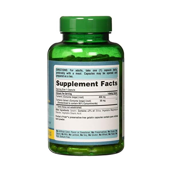Puritans-Pride-Turmeric-Curcumin-500-mg-180-Capsules Puritan's Pride Turmeric Curcumin 500 mg-180 Capsules