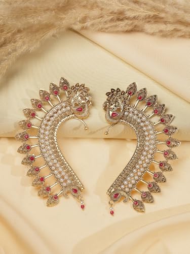 Image of Shining Diva Fashion Stylish Traditional Fancy Ear Cuff Earrings For Women and Girls