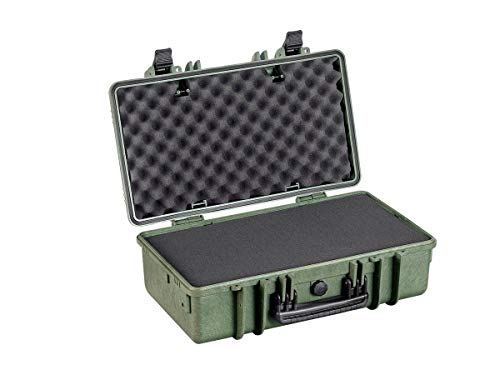image for Monoprice Weatherproof Hard Case - 22in x 14in x 8in, OD Green with Cu