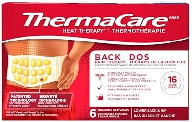 ThermaCare Heatwraps Advance Back Pain Therapy Stretch Fit S-XL, 6 count
