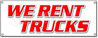 WE Rent Trucks Banner Sign one Way Moving Daily Box Pick up Sell Boxes