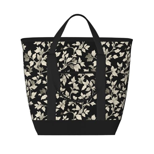 Sac d'épicerie isotherme pour aliments chauds et froids avec imprimé vintage