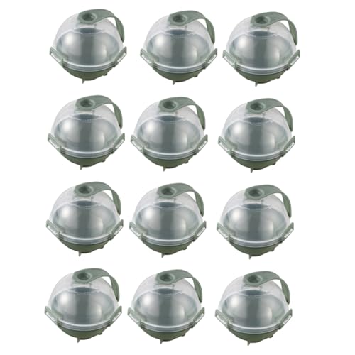 Molde para bolas de hielo OSALADI 12 piezas plástico verde miniatura 1