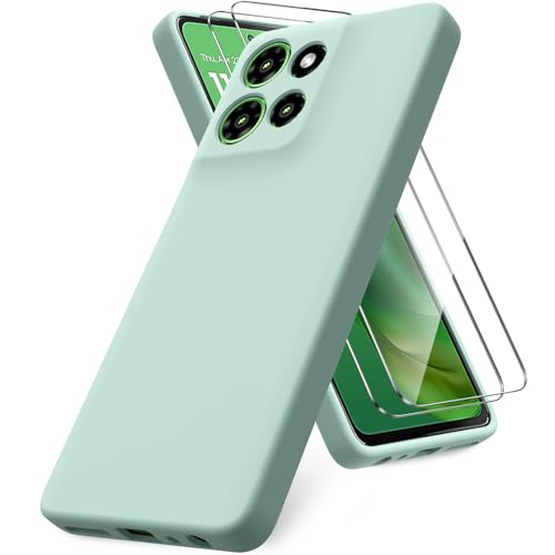 Coque Moto G Power 5G 2025 Vansdon menthe et 2 verres trempés