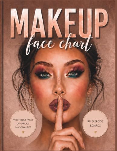 Makeup Face Chart Workbook for Makeup Artists: Blank Face Charts for Makeup Practice, Creative Looks, Color Testing, and Portfolio Development (Beauty Artist) image 2