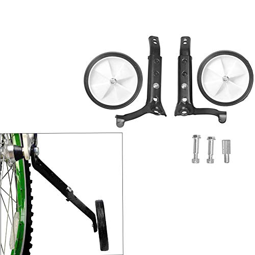 Ruedas de entrenamiento ajustables para bicicleta de niños DubMag, ruedas estabilizadoras auxiliares de aluminio acero, tamaño de rueda 24 pulgadas, color plata miniatura 5