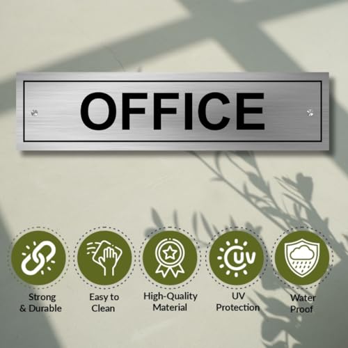 Image of Stainless Steel Office Sign Board for office, mall, restorant etc