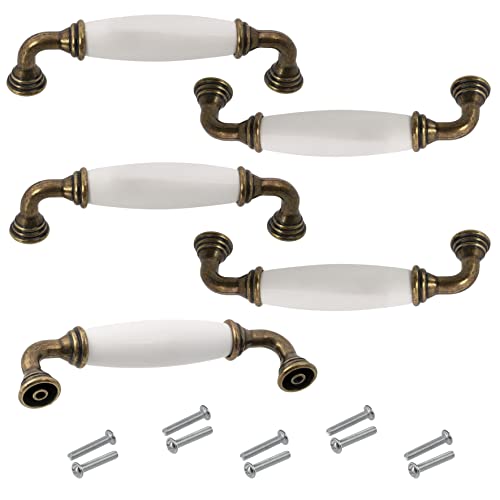 Aerzetix - C64394 - Set di 5 maniglie per mobili