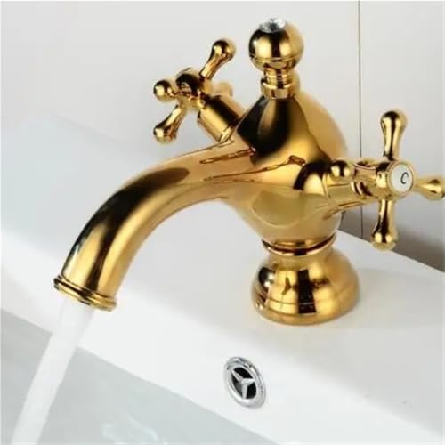 Mélangeur de bidet de lavabo doré à double commande XT836 - 4