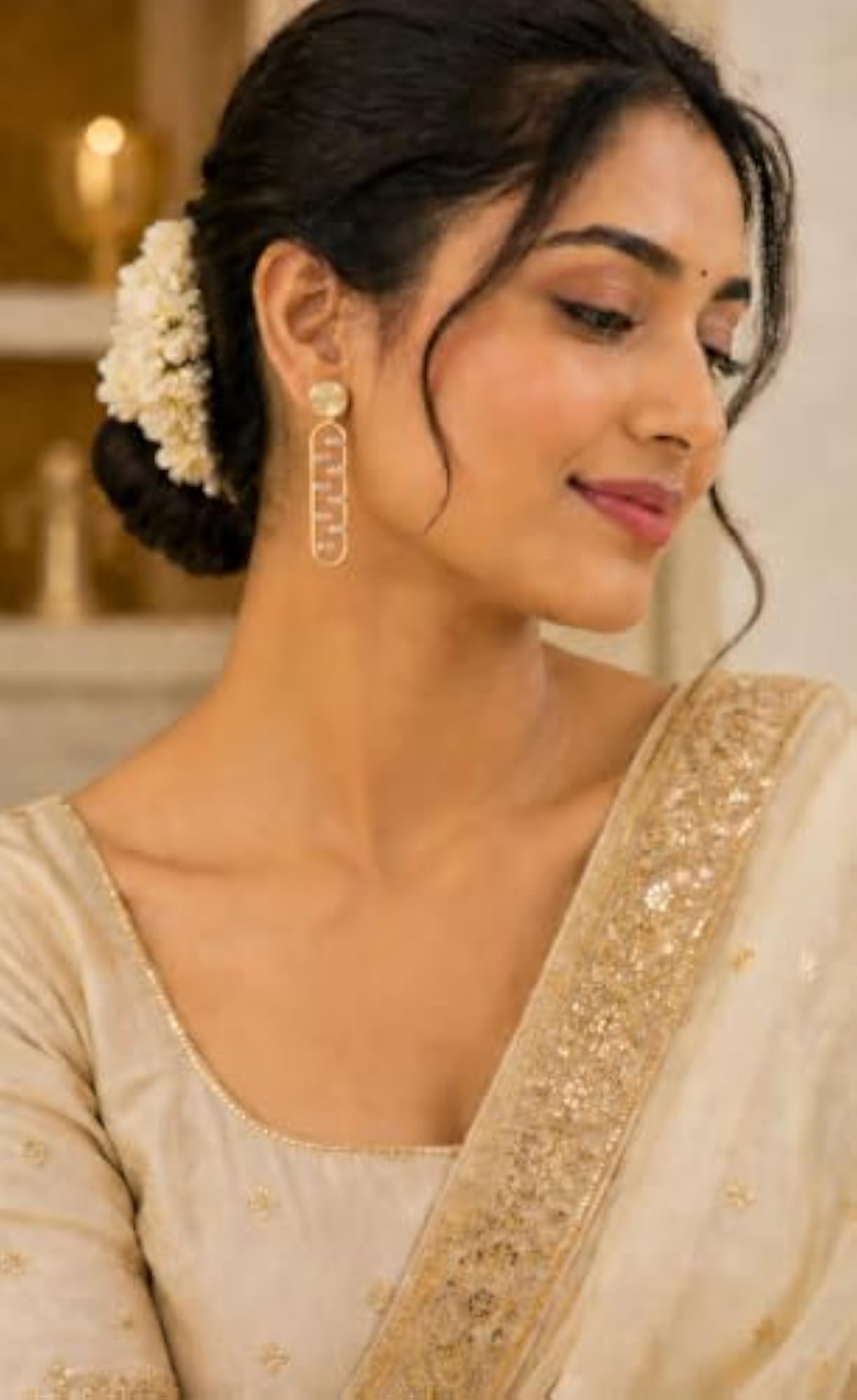 Gold Tone Statement Earrings Combo for Women