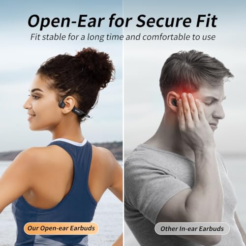 CXK Bone Conduction Bluetooth 6.0 Open Ear Wireless Headphones - image 3