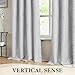 Xwincel 100% Blackout Curtains Grey and Silver Foil Pattern Curtains 84 Inch Length for Living Room Metallic Silver Wave Print Drapes for Bedroom Thermal Insulated Grommet Window Curtains 2 Panel Set