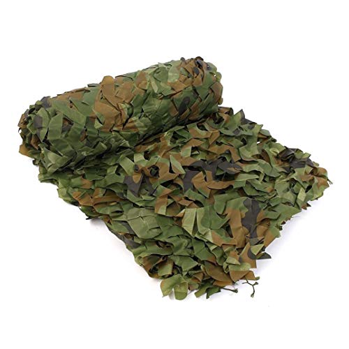 Red de Camuflaje Red de Camuflaje Fotografía 2x3m 3x5m, Red de Camuflaje Woodland Sombra Protector Solar De La Red para Caza Militar Campo Tiro Acampar Tienda Decoración Jardín Aire Libre, Múltiples T