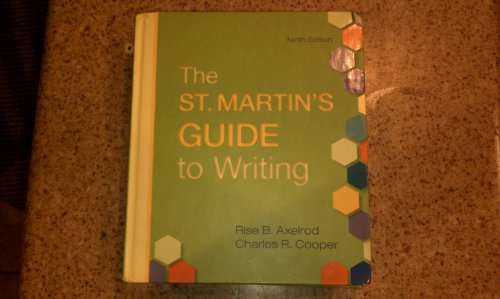 ST.MART GDE TO WRITING 0312596189 Book Cover
