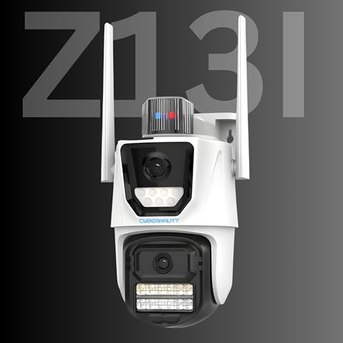 Image of XUGA Cybernautt Series Z13I 12MP Wireless Outdoor CCTV Camera | Dual Lens, Night Vision, Motion Detection, WiFi Surveillance, Home & Outdoor Safety