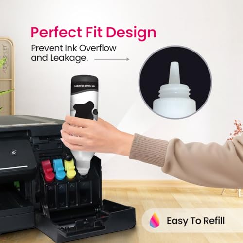 Image of Splashjet Compatible Refill Ink for Brother T310, T410, T510, T300, T400, T500 and 430 seriese - (500gm x Black) 7X Ink Bottle - 505213