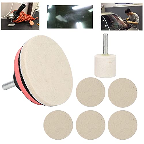 Image of Estink Glass Polishing Kit, Car Windscreen Glass Scratch Remover 100g Cerium Oxide Powder Polishing Kit Wheels Set Polish Pads for Removing Wiper Blade Damage Scuffs Water Deposits