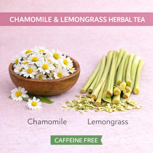 Image of SAN-CHA Tea Boutique Pure Chamomile Herbal Tea Bags, Caffeine Free (Pack Of 15) Pyramid Tea Bags,100% Biodegradable, Plastic Free Tea Bags, Sleep Tea, Bed Time Tea, 20 Gram