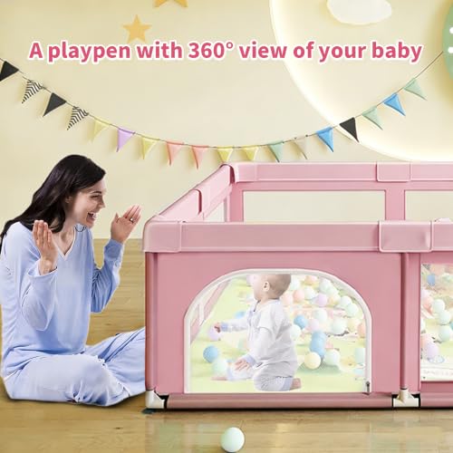 Image of Baby Playpen,Play pens for Babies and Toddlers,Small Safe Play Yard 36x36in