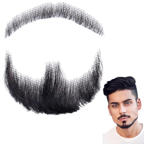 Comebachome Bart Echthaar Realistischer Bart Schnurrbart Unsichtbares...