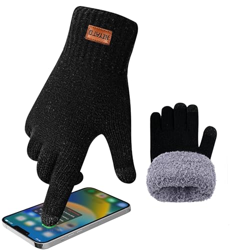 HIYATO Handschuhe herren, Verdickte Touchscreen Winterhandschuhe, Warme...