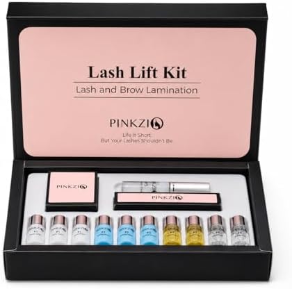 Lash Lift Kit Eyelash Perm Kit, Professional Eyelash Lash Curling, Semi-Permanent Curling Perming Suitable For Salon, Pink