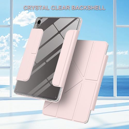 Coque Samsung Galaxy Tab S9 11 transparente rose pour bureau