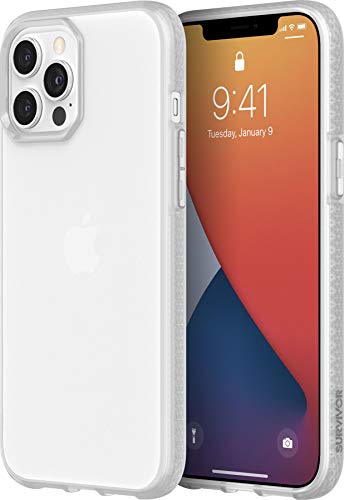 Griffin Survivor GIP-052-CLR Coque de Protection Transparente pour Apple iPhone 12 Pro Max (6,7') [Design Fin I Coins Absorbant Les Chocs I Compatible Qi] (Transparent)