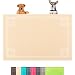 Darkyazi Pet Feeding Mat Large for Dogs and Cats,24"×16" Flexible and Easy to Clean Feeding Mat,Best for Non Slip Waterproof Feeding Mat. (Beige)
