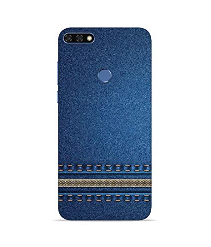 Image of silence printed blue jeans themes designer back case cover for huawei honor 7x - Blue
