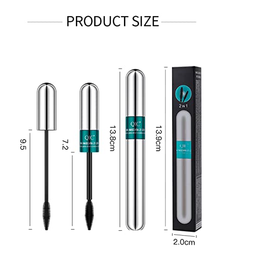 Mascara Black Waterproof,4d Silk Fiber Eyelash Mascara,Extra Long Thick & Voluminous Lash Mascara False Lash Effect Clump-Free Long Lasting Smudge-Proof For Sensitive Eye Make-Up Women Gift (A) - Image 8