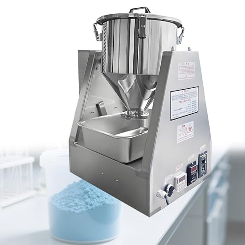 Batidora eléctrica de polvo – Mezclador de especias de acero inoxidable para polvos secos, capacidad de 40 litros, mezclador de tambor en forma de cono para una mezcla eficiente y preparación de