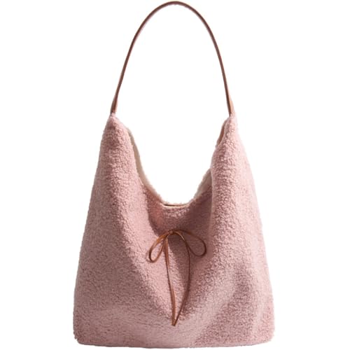 Onlvye Sherpa Tote Bag for Women | Winter Cozy Shoulder