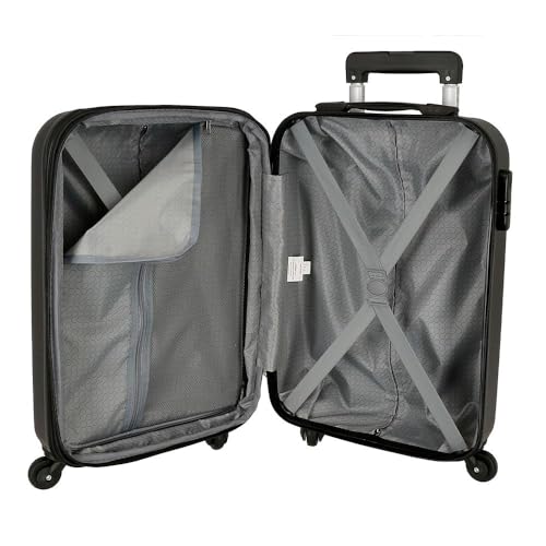 Miniatura 5 de Roll Road Flex Maleta de Cabina Negro 35x55x20 cms Equipaje Mano Air Europa Rígida ABS Cierre de combinación Lateral 33L 2,78 kgs 4 Ruedas Dobles Equipaje Mano