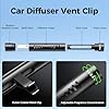 QECQEC 2pcs Car Air Freshener Diffuser Vent Clips，With 12 Odorless Refill Sticks,Essential Oil Car Diffuser Suitablefor:Car,Bathroom,OfficeScenario,Cloakroom,Bedrooms,Present (Black) #3