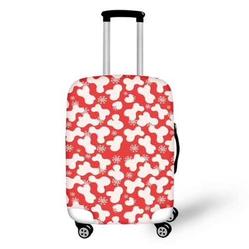 Housse valise XL rouge voyage serein et repérage facile sur le tapis de l'aéroport