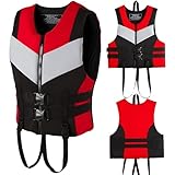 MONDEX Schwimmweste Erwachsene, Neopren Rettungsweste für Herren & Damen, Life Jacket, Tragbar...
