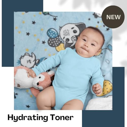 Image of Florida All Season Ac Baby Blanket Swaddler Wrapper Flannel Soft and Comfortable for 0-5 Years Babies with Adorable Prints and Designs,Blue