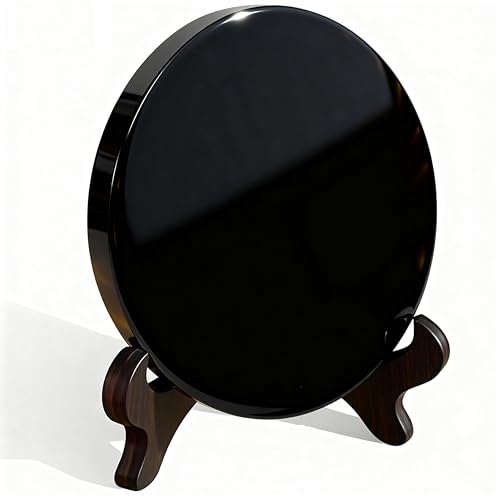 Garneck Obsidian Scrying Mirror for Meditation and Divination