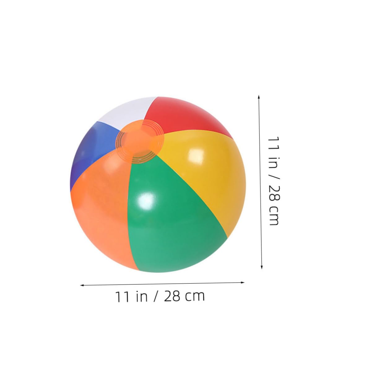 Abaodam 12pcs Inflatable Beach Balls Play Balls for Adults Fun for Pool Parties Indoor Outdoor Games for Throwing Catching Bouncing Activities Random Color