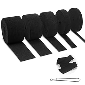 Chornow 5 Stück Gummiband Set Schwarz