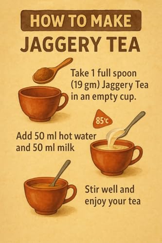 Image of Chai Jaggery Instant Tea Premix Powder | Premium Tea Extracts And Natural Jaggery (Gur) | 160 gm (Pack of 1)