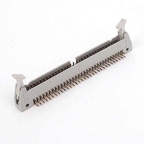 Aexit 2.54mm 2-Row Audio & Video Accessories 64P Lock Type Right Angle IDC Pin Headers Connectors & Adapters Connector Gray