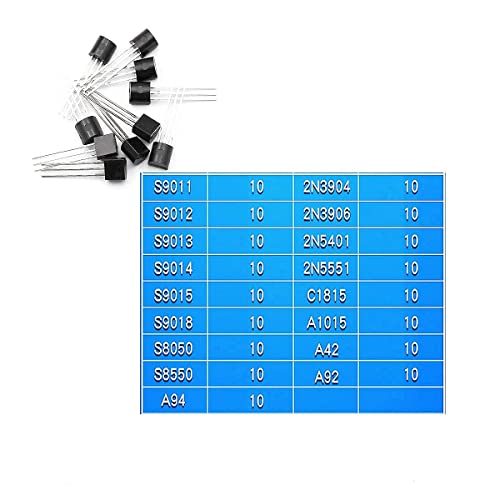 Kit de transistors PNP NPN 17 valeurs pour assortiment électronique - 4