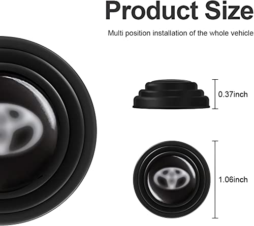 Image of BRAINLE Car Door Shock Absorber Pads Rubber Hood Pad Sound Proof Sticker 8PCS(Compatible for Toy-OTA Urban Cruiser Hyryder, Fortuner, Glanza,Innova Crysta, Vellfire, Camry, Hilux)(8 Pcs)