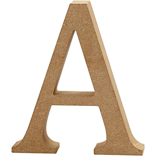 Buchstabe, H: 13 cm, Dicke 2 cm, MDF, A, 1Stck.